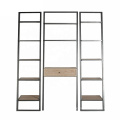 Mayco Desk Plus Narrow Bookshelf Set Display bookcase Ladder Shelf